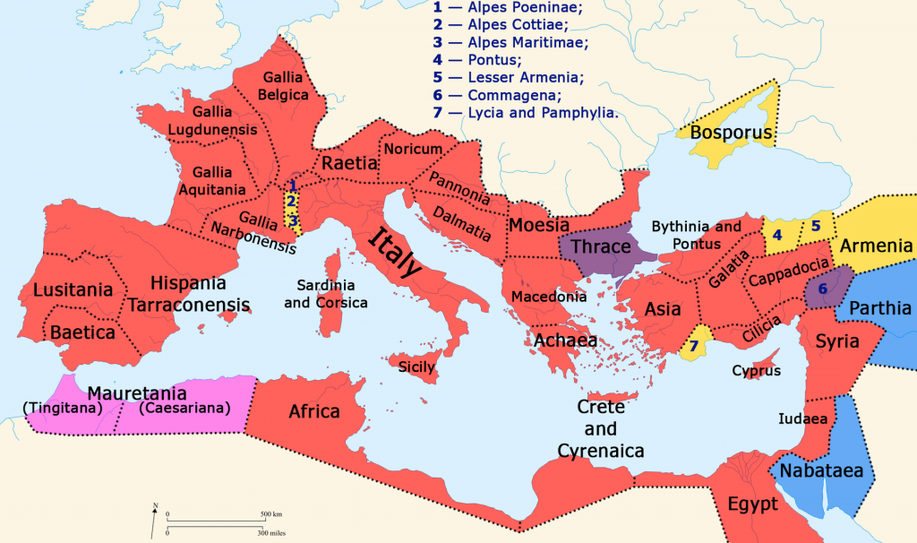 Roman empire in 1st century